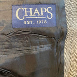 Chaps - Chaps Size 44R 100% Lambs Wool Grey Chevron Tweed Sport Coat Blazer Suit Jacket - Blazers - Afterglow Market