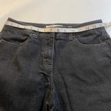 Chicos Platinum - Chicos Platinum Size 0 Short (S/4) Black Stretch Denim Straight Leg Jeans - Jeans - Afterglow Market