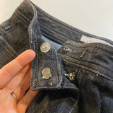 Chicos Platinum - Chicos Platinum Size 0 Short (S/4) Black Stretch Denim Straight Leg Jeans - Jeans - Afterglow Market