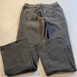Chico’s Platinum - Chico’s Platinum Size 0.5 Short (S/6P) Grey Studded Pocket Straight Leg Jeans - Jeans - Afterglow Market