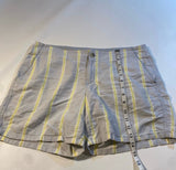 Columbia PFG - Columbia PFG Size 10 Grey & Yellow Stripe 5” Inseam 100% Cotton Shorts - Shorts - Afterglow Market