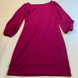 Cynthia Rowley - Cynthia Rowley Size XS Megenta Split Sleeve Boat Neck Comfy Boho Dress - Dresses - Afterglow Market