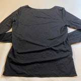 Dana Buchman For Neiman Marcus - Dana Buchman For Neiman Marcus Size M Black Mesh Embroidered Beaded Long Sleeve - Tops - Afterglow Market