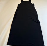 Eileen Fisher - Eileen Fisher Size Petite S Black Stretch Jersey Scoop Neck Midi Dress - Dresses - Afterglow Market