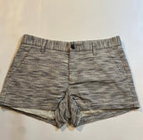 Fossil - Fossil Size 2 Textured Black White Cotton Linen Blend Shorts - Shorts - Afterglow Market