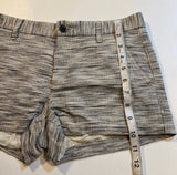 Fossil - Fossil Size 2 Textured Black White Cotton Linen Blend Shorts - Shorts - Afterglow Market