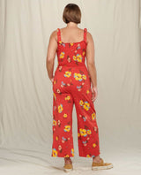 Toad&Co - Gemina Sleeveless Jumpsuit | Winterberry Floral Print - Jumpsuits - Afterglow Market