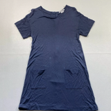 Lacoste Size 34 (S) Soft, Weighty Viscose Button Back Dress With Front Pockets