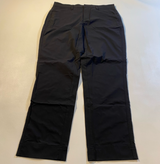 Orvis Size 6 Black Cropped Straight Leg Nylon Pants W Floral Mesh Pockets
