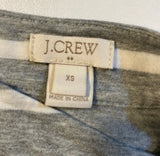 J. Crew - J Crew Size XS Grey Always Striped 100% Cotton Cascading Cardigan - Cardigans - Afterglow Market