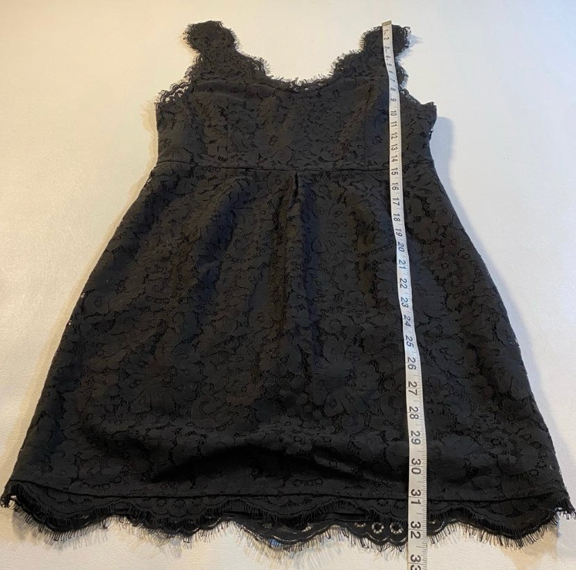 Joie - Joie $338 Size S Black Rory Scalloped Eyelash Lace Short Cocktail Party Dress - Dresses - Afterglow Market