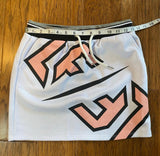 LF The Brand - LF The Brand Size S White Athletic Mini Skirt With Oversized Pink Logos - Skirts - Afterglow Market