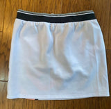LF The Brand - LF The Brand Size S White Athletic Mini Skirt With Oversized Pink Logos - Skirts - Afterglow Market