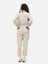 Mate The Label - Linen Long Sleeve Jumpsuit | Natural - Jumpsuits - Afterglow Market