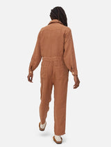 Mate The Label - Linen Long Sleeve Jumpsuit | Sedona - Jumpsuits - Afterglow Market