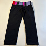 Lululemon - Lululemon Size 6 Black Cropped Leggings with Colorblock Waistband - Leggings - Afterglow Market