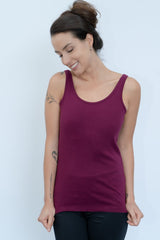 Fair Indigo - Luxe 100% Organic Cotton Tank Top - Tops - Afterglow Market