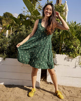 Toad&Co - Manzana Tiered SL Dress | Starshine Print - Sleeveless Knee-Length - Afterglow Market