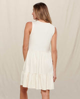 Toad&Co - Marley Tiered SL Dress | Salt - Sleeveless Knee-Length - Afterglow Market