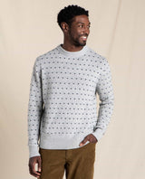 Toad&Co - Men's Cazadero Crew Sweater | Heather Grey Birdseye - Sweaters - Afterglow Market