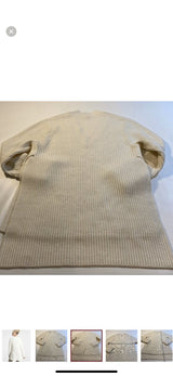 Athleta - NWOT $149 Athleta XXS Ivory Shasta Wool Blend Side Slit Oversized Sweater Tunic - Sweaters - Afterglow Market