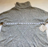 14th & Union - NWT 14th & Union M Diamond Knit Turtleneck Tunic Hi-Low Bishop Sleeve Sweater - Sweaters - Afterglow Market
