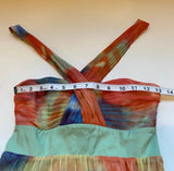 Marciano - NWT $158 Size XS Marciano 100% Silk Watercolor Tie Dye Pleated Bust Mini Dress - Dresses - Afterglow Market
