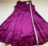 Marina - NWT $169 Marina Size 6 Fuchsia Satin Twill Fit N Flare Cocktail Dress - Dresses - Afterglow Market