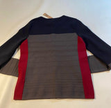 Rachel Roy - NWT $348 Rachel Roy Size M Crimson Color Block Knit Zip Sweater Jacket - Jackets - Afterglow Market