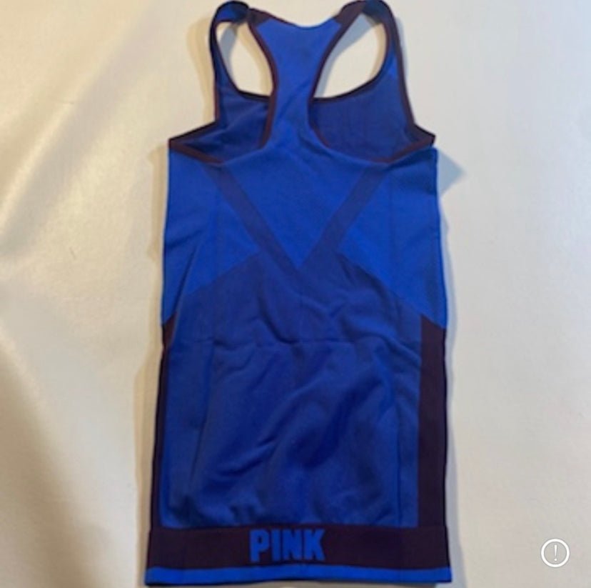 VS Pink Size - NWT $40 VS Pink Size XS Blue Racerback Compression Tank W Maroon Stripe Details - Tanks - Afterglow Market