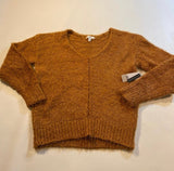 Nordstrom BP - NWT $49 Nordstrom BP Size M Ultra Soft Tan Furry Pullover V Neck Sweater - Sweaters - Afterglow Market