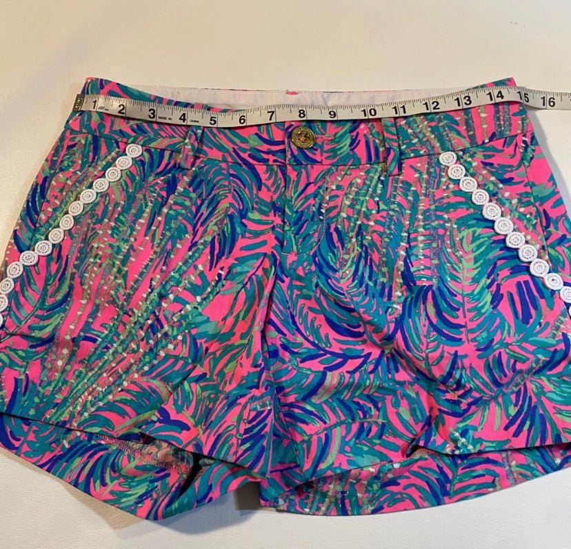 Lilly Pulitzer - NWT $64 Lilly Pulitzer Size 00 Callahan Shorts In Pink Sunset Coco Breeze - Shorts - Afterglow Market