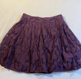 Ann Taylor Loft - NWT $70 Ann Taylor Loft Size 2P Dark Purple Fully Lined Lace A-Line Skirt - Skirts - Afterglow Market