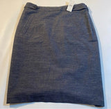 Ann Taylor Loft - NWT $70 Loft Size 4 Fully Lined Denim Pencil Skirt W Back Slit, Waist Buttons - Skirts - Afterglow Market