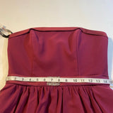 Alfred Angelo - NWT Alfred Angelo 10 Strapless Berry Layered Chiffon Satin Trim Formal Dress - Dresses - Afterglow Market