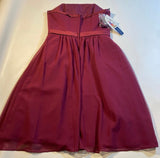 Alfred Angelo - NWT Alfred Angelo 10 Strapless Berry Layered Chiffon Satin Trim Formal Dress - Dresses - Afterglow Market