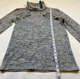August Silk - NWT August Silk Size M Soft Gray Ruffle Sleeve & Shoulder Turtlenek Sweater - Sweaters - Afterglow Market