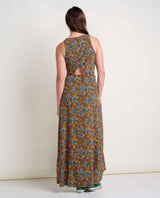 Toad&Co - Sunkissed Maxi Dress | Black Micro Fiber Print - Sleeveless Maxi - Afterglow Market